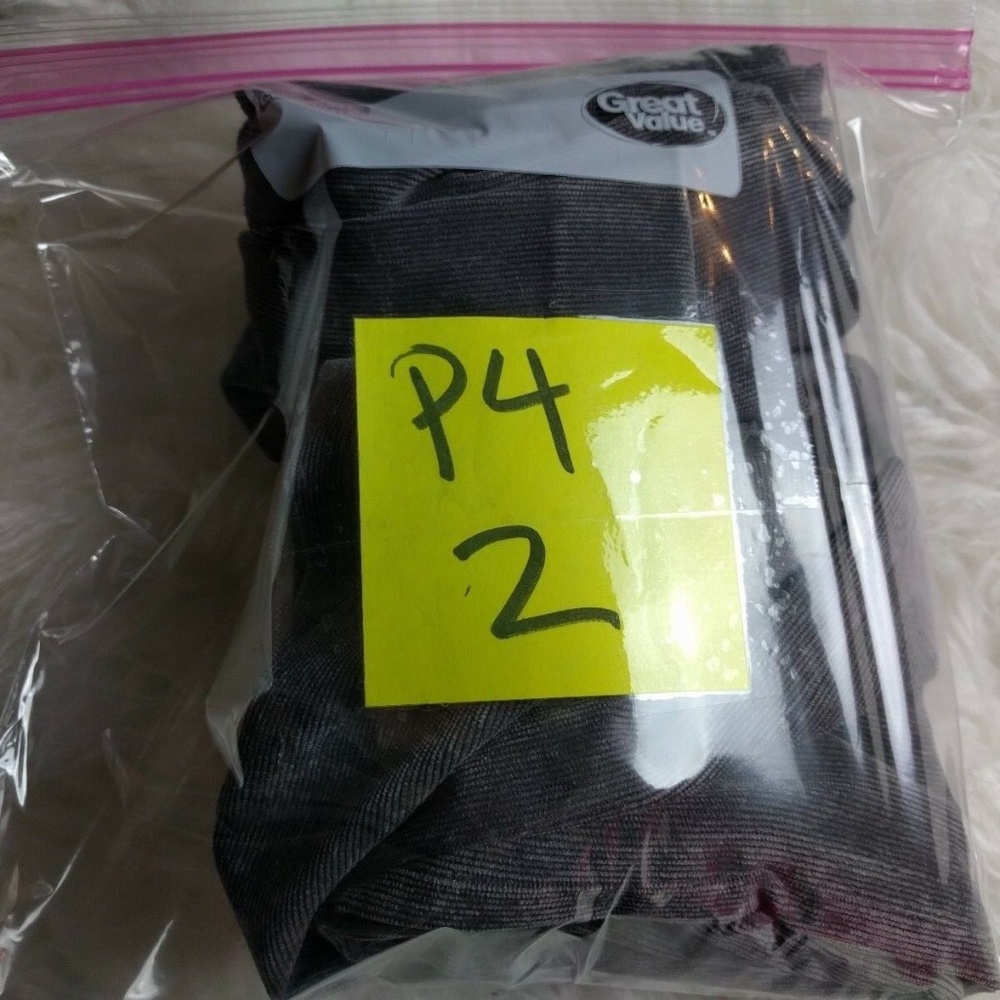 @ Larry Levine sz 14 Grey Straight Pants Corduroy - Picture 7 of 8